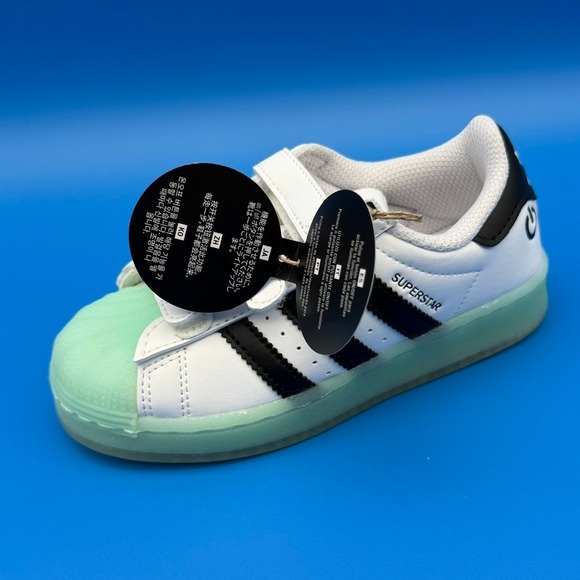 adidas Other - Adidas Superstar LED Lights CF C White Black IG7004 11.5K